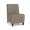 Lesro Siena Lounge Reception Armless Guest Chair, Black, MD Farro Upholstery SN1102 - alternate 1
